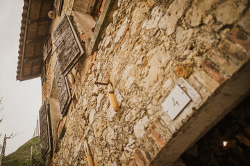 Valdobbiadene, Italy, the way of the Prosecco wine. Unesco world heritage