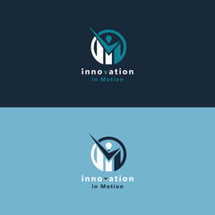 Letter I M, IM, initial Logo, Design vector  illustration template element