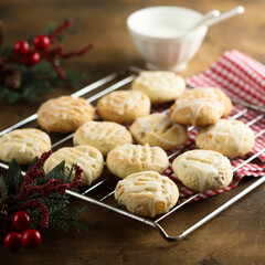 Homemade sugar cookies with glaze