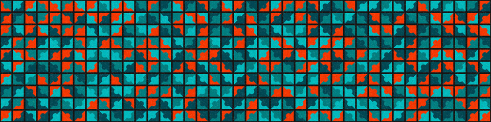 Abstract Geometric Pattern generative computational art illustration