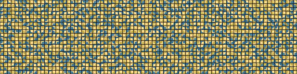 Fototapeta premium Abstract Geometric Pattern generative computational art illustration