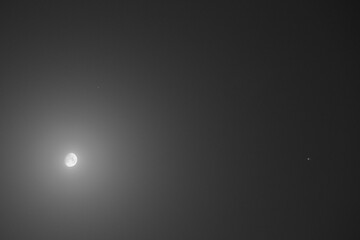 Moon Meets Jupiter and Saturn 