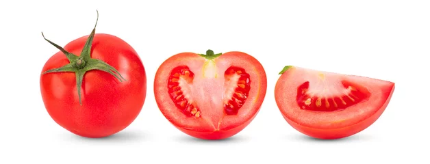Photo sur Plexiglas Légumes frais tomato isolated on white