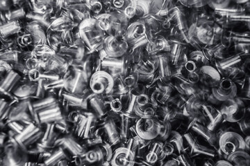 Pile of metal blind rivets