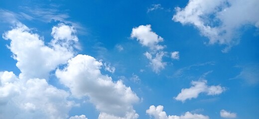 blue sky with clouds