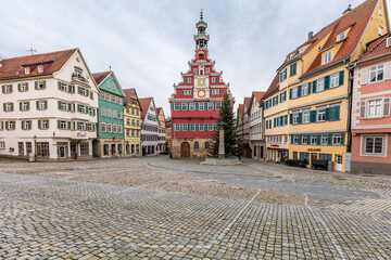 Das alte Rathaus in Esslingen am Neckar - obrazy, fototapety, plakaty