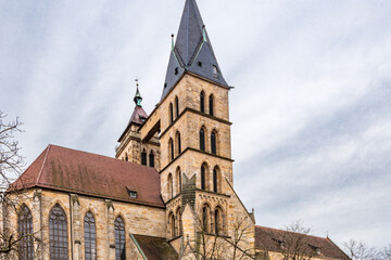 Naklejka premium Stadtkirche in Esslingen am Neckar (St. Dionys)