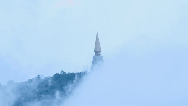 Wat Pa Phu Thub Berg is the tallest temple in Thailand, Lom Kao District Phetchabun province..Phu Thub Berg is a very popular tourist destination with cool weather all year round.