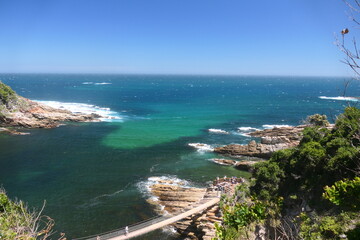 Tsitsikamma-Nationalpark, liegt an der Pazifikküste Südafrikas und Teil des Garden-Route-Nationalparks.