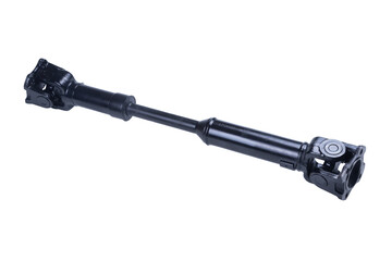 new Universal joint (cardan shaft) Russian UAZ car isolated on white background