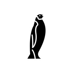 Animal Penguin icon glyph style vector
