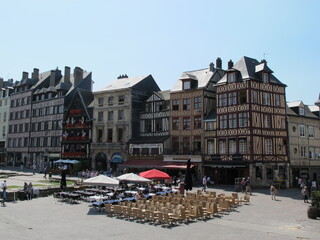 Place du Vieux Marché, Rouen, Normandie, Fankreich