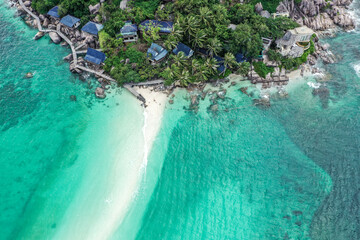 Aerial view of Koh Nang Yuan, in Koh Tao, Samui province, Thailand, south east Asia