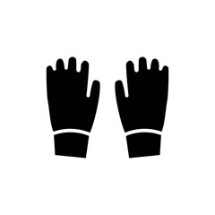 Obraz premium glove icon glyph style for your web design