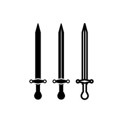 Set of sword icon vector illustration