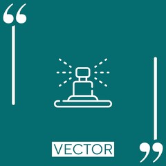 watering vector icon Linear icon. Editable stroked line