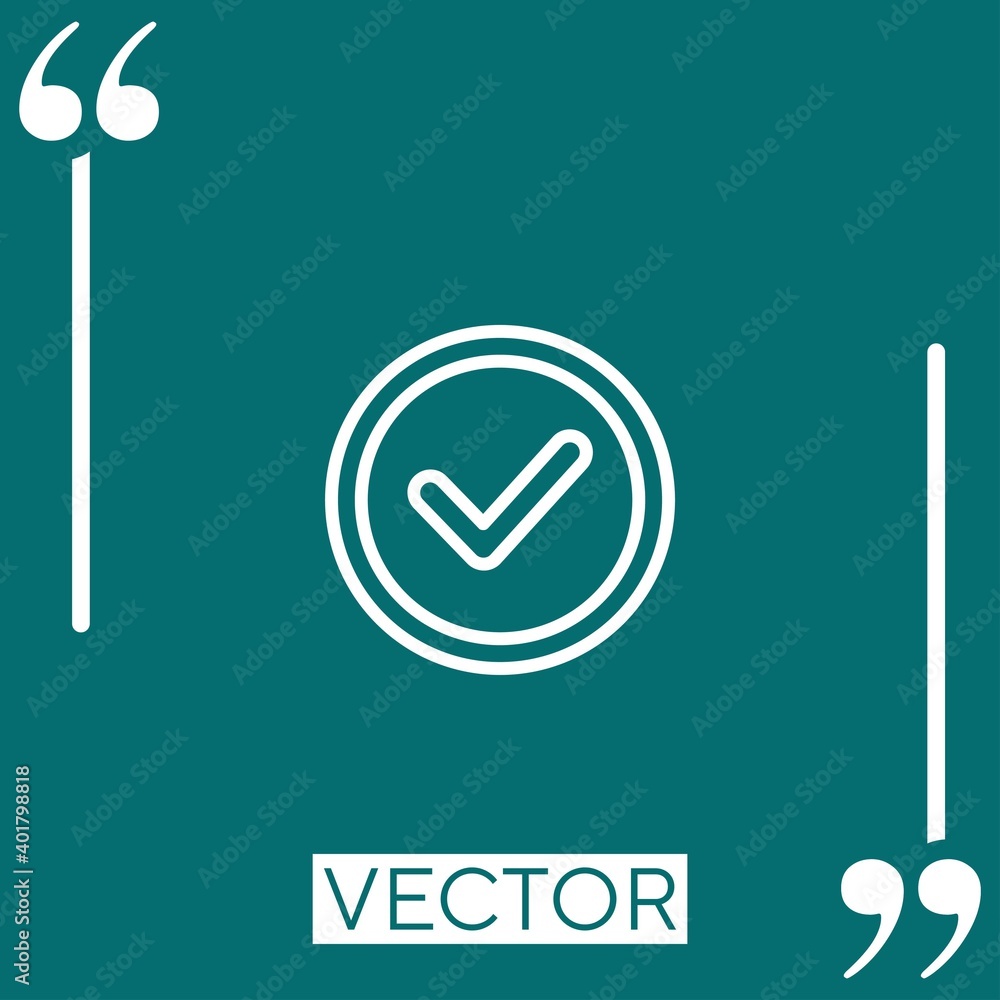Poster checklist vector icon linear icon. editable stroke line