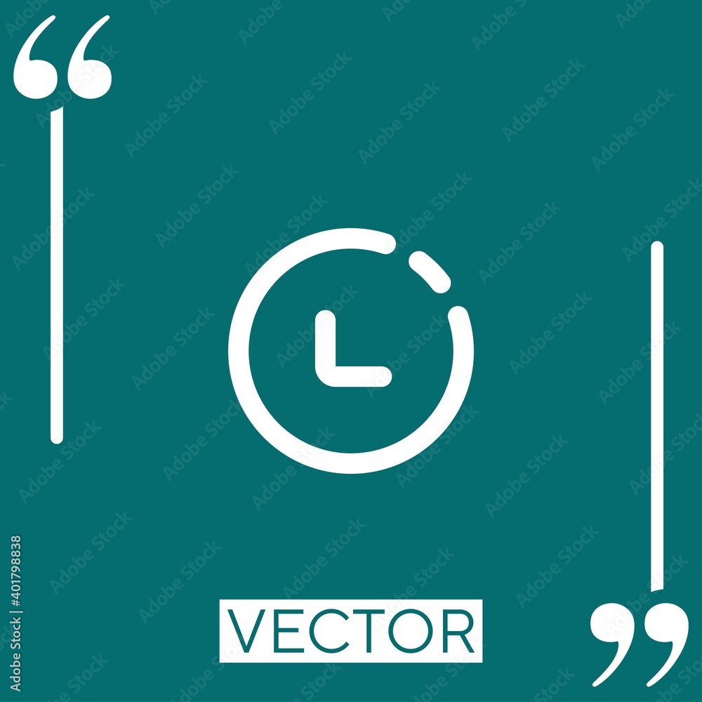 Poster diagonal arrow vector icon linear icon. editable stroke line