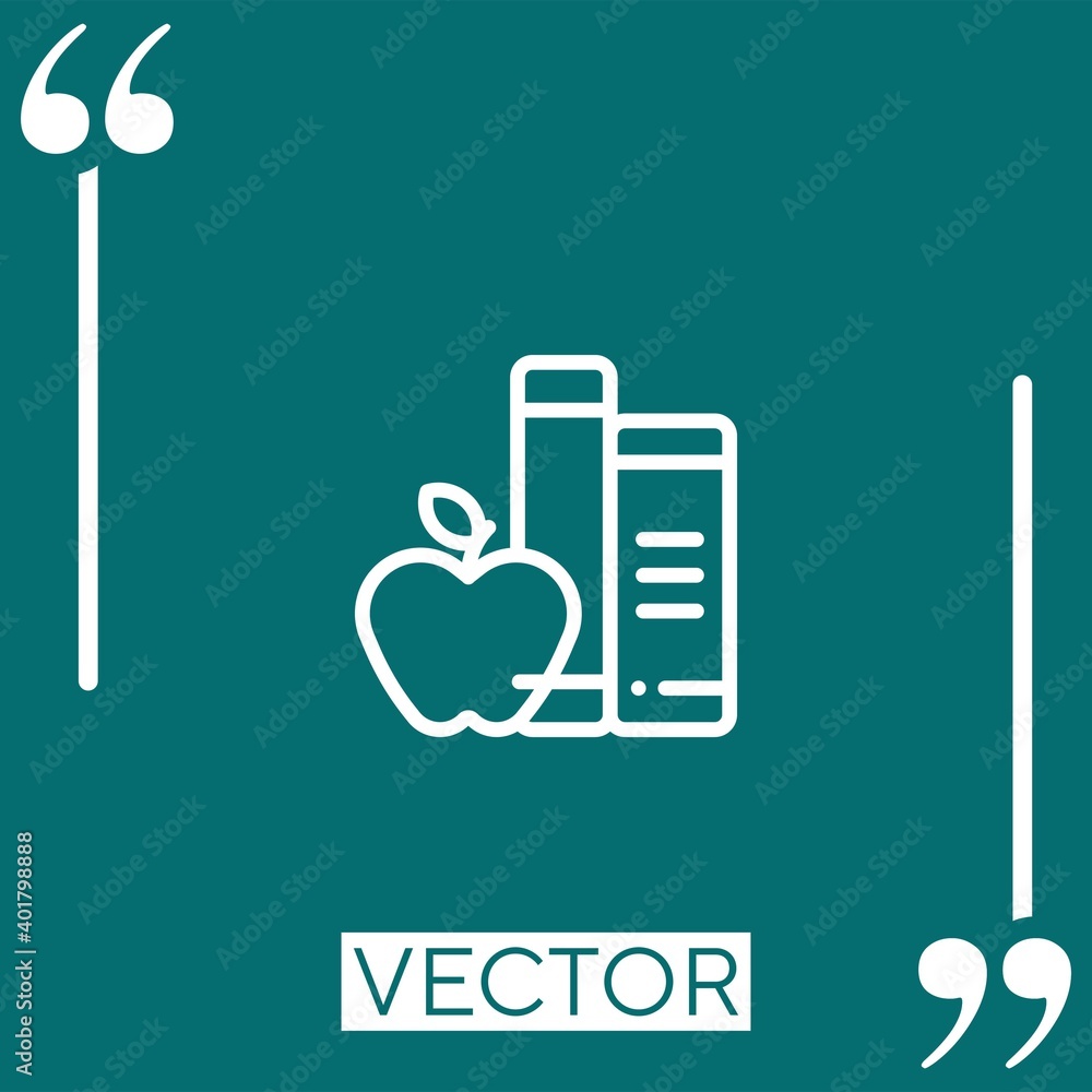 Poster knowledge vector icon linear icon. editable stroke line