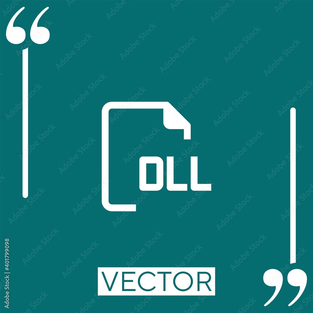Poster files vector icon linear icon. editable stroke line