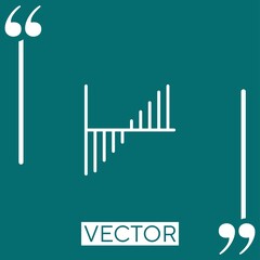 bar vector icon Linear icon. Editable stroke line