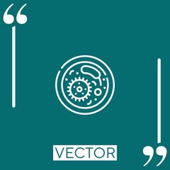 biology vector icon Linear icon. Editable stroke line