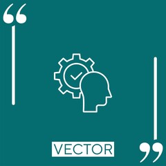 capability vector icon Linear icon. Editable stroke line