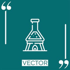chemistry vector icon Linear icon. Editable stroke line