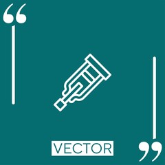 crutches vector icon Linear icon. Editable stroke line