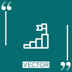 success vector icon Linear icon. Editable stroke line