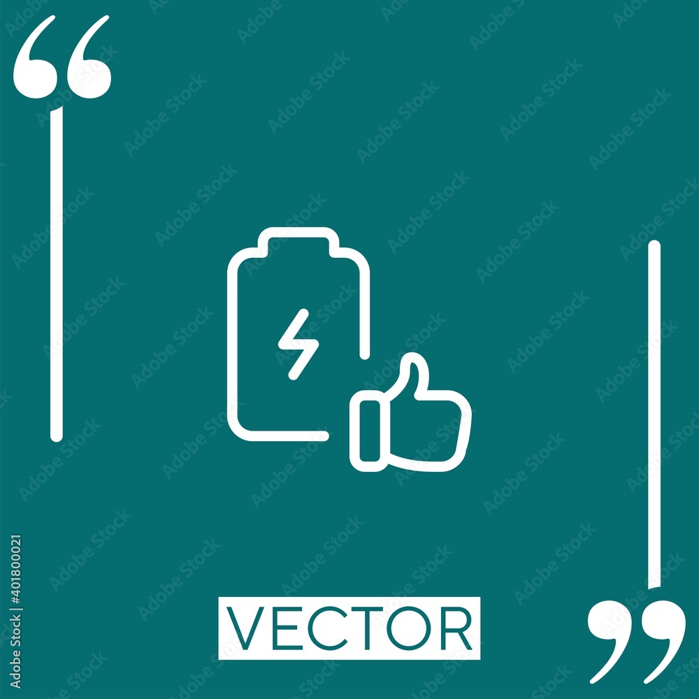 Poster feedback vector icon linear icon. editable stroke line