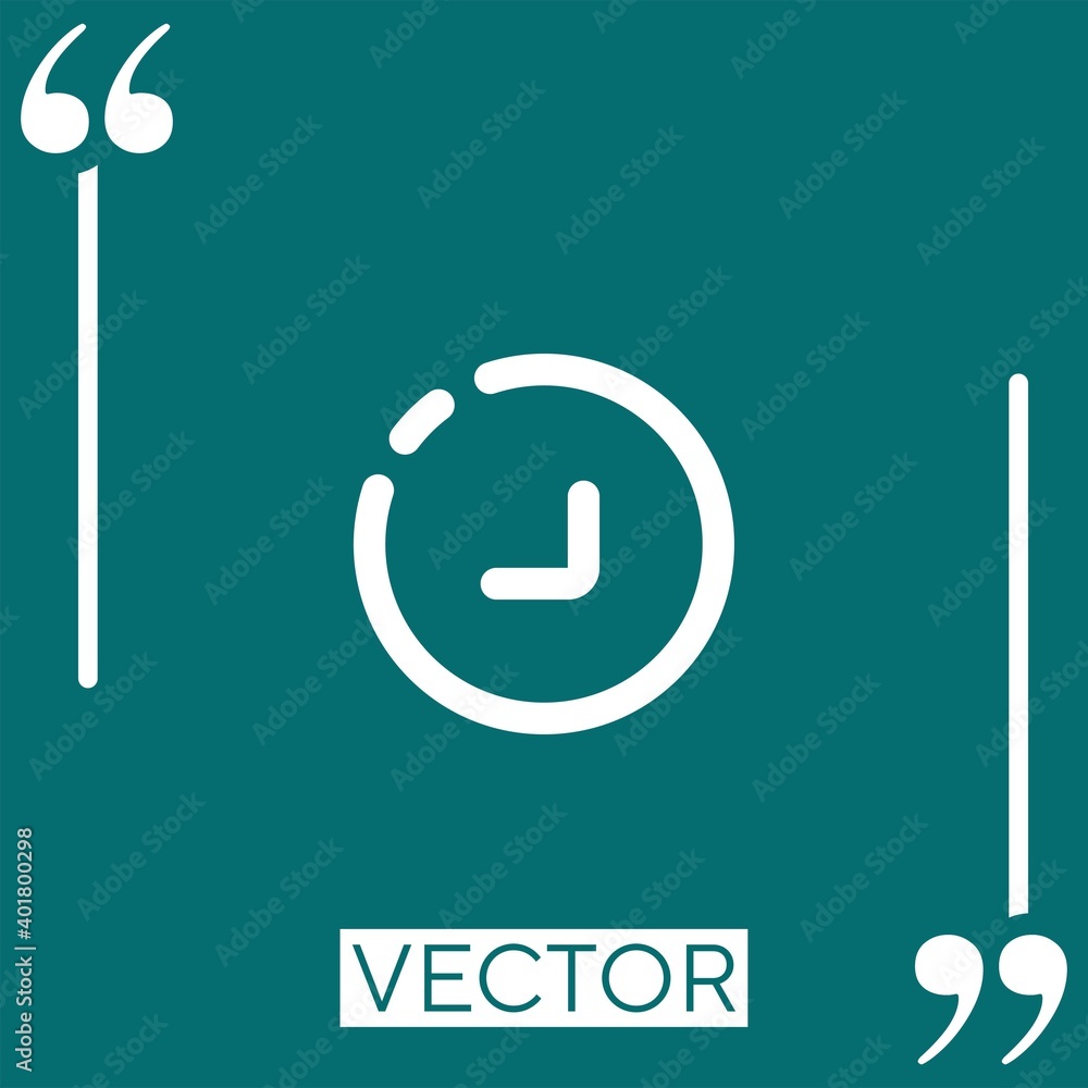 Poster diagonal arrow vector icon linear icon. editable stroke line