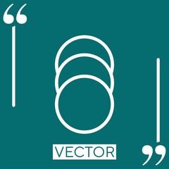 cotton vector icon Linear icon. Editable stroke line