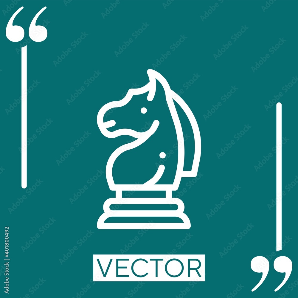 Poster strategy vector icon linear icon. editable stroke line