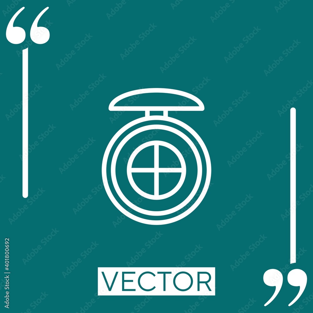 Poster make up vector icon linear icon. editable stroke line