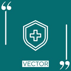 Obraz premium medical insurance vector icon Linear icon. Editable stroke line