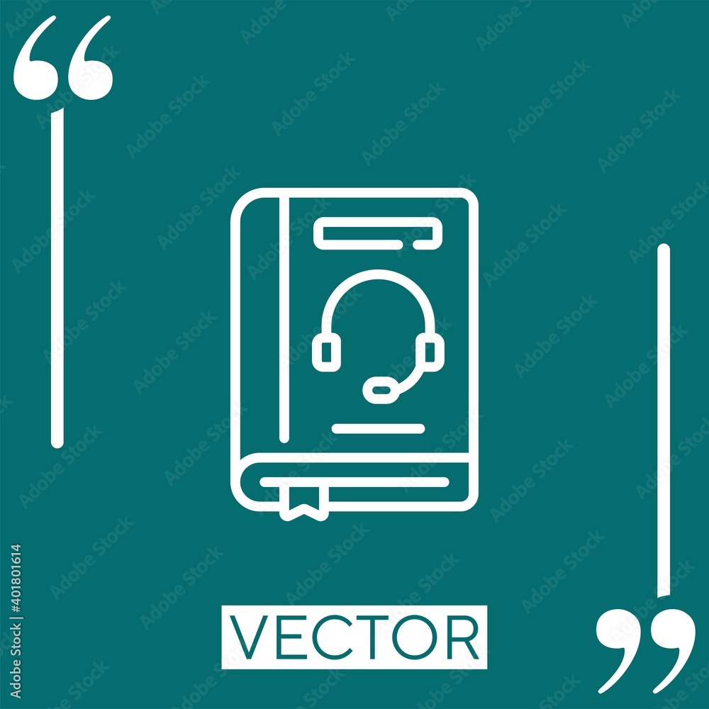 Poster guidelines vector icon linear icon. editable stroke line