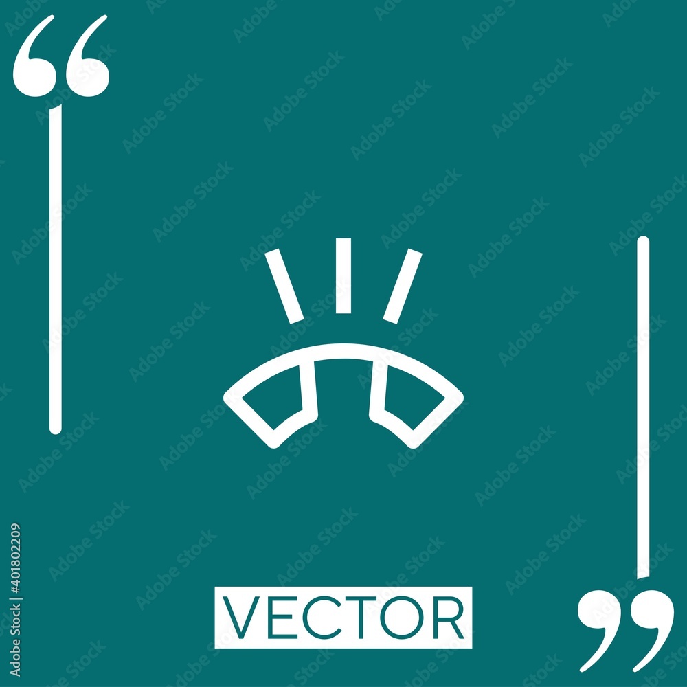 Poster ring vector icon linear icon. editable stroke line