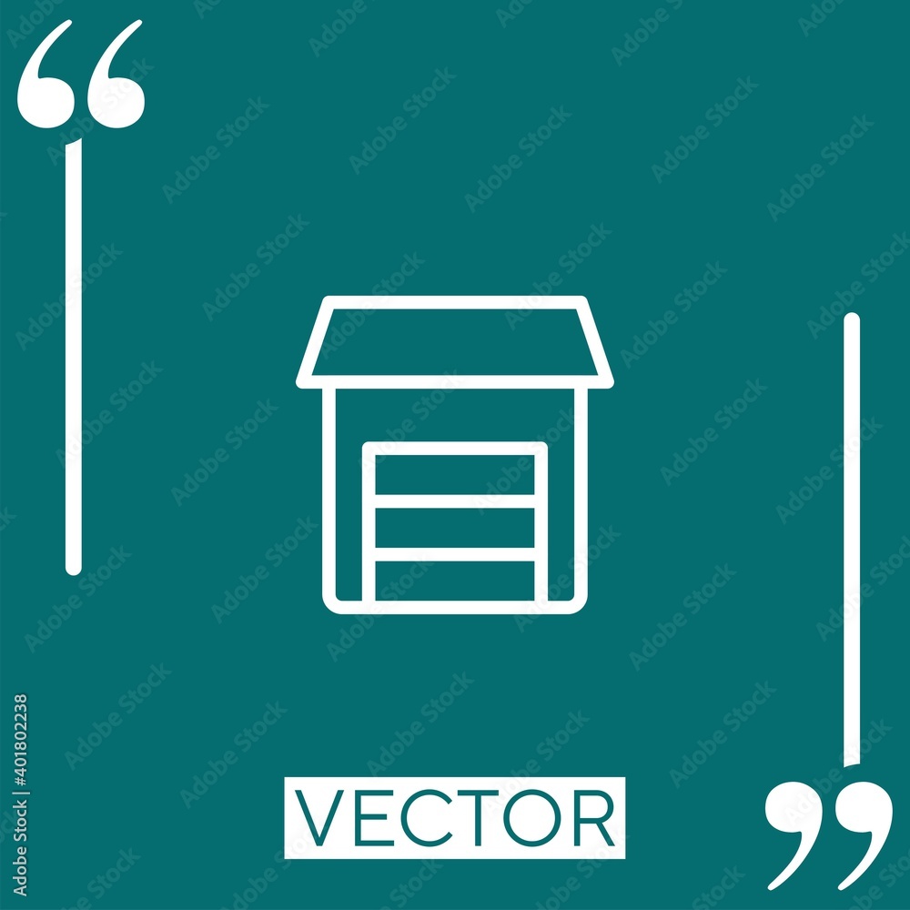 Poster small vector icon linear icon. editable stroke line