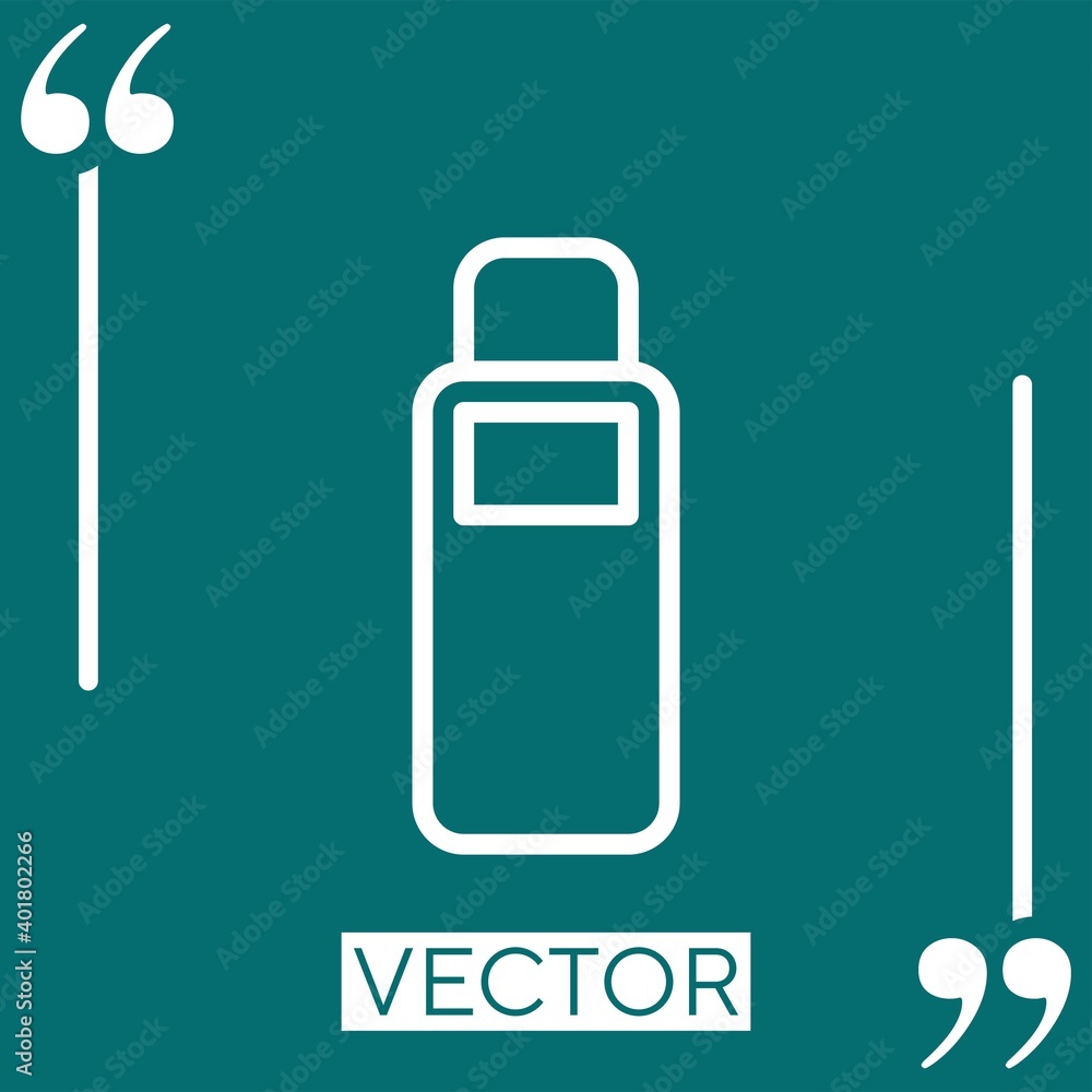 Poster toner vector icon linear icon. editable stroke line
