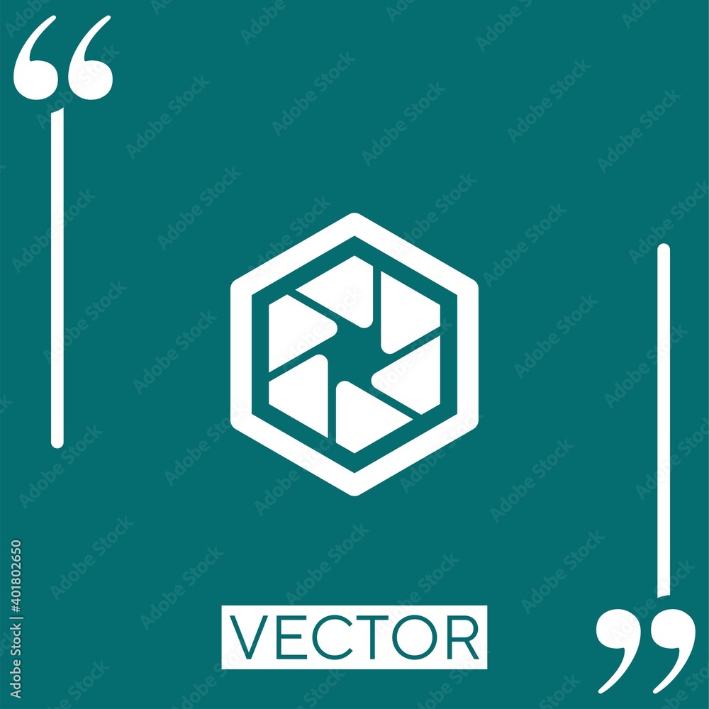 Poster shape vector icon linear icon. editable stroke line