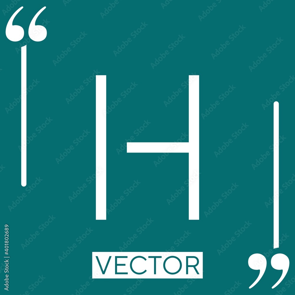 Poster indent vector icon linear icon. editable stroke line