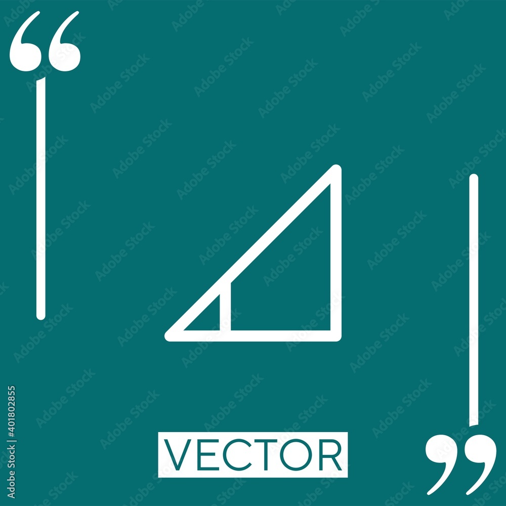 Poster signal vector icon linear icon. editable stroke line
