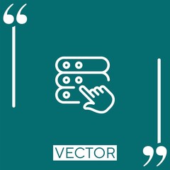 select vector icon Linear icon. Editable stroke line