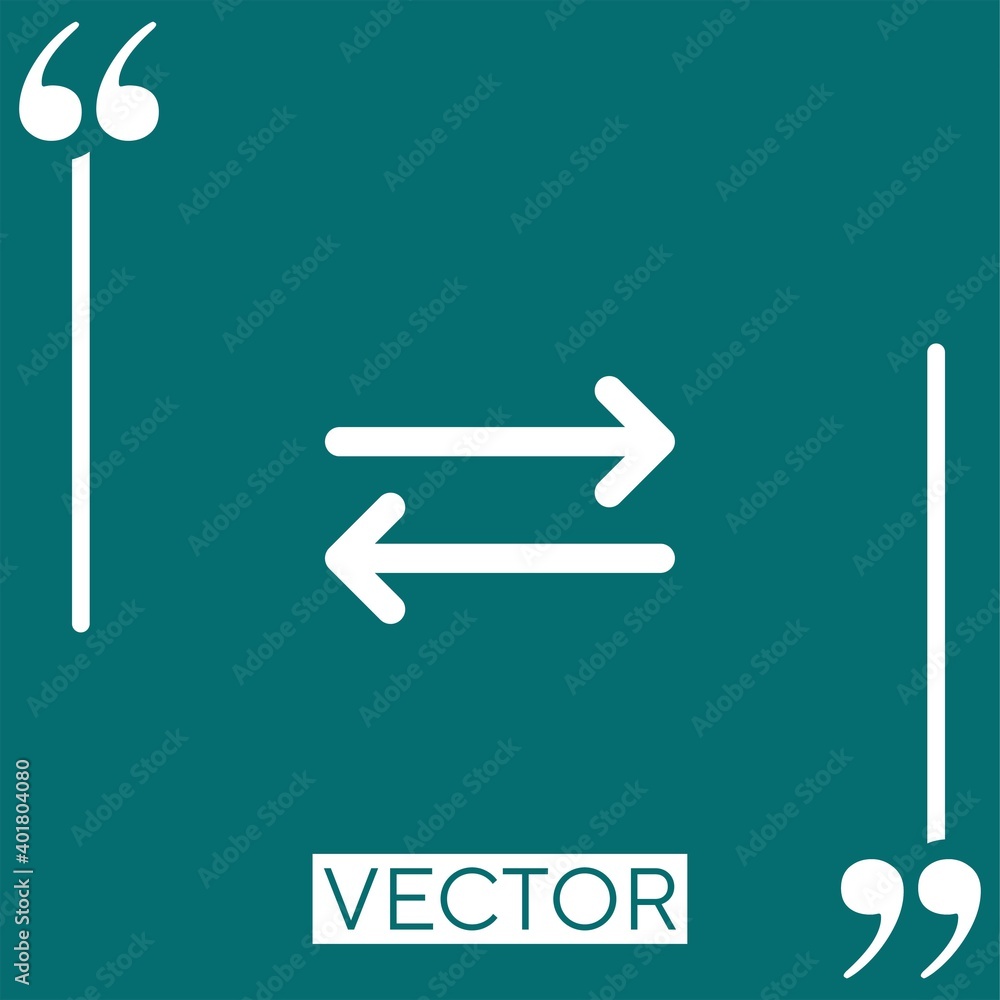 Poster switch vector icon linear icon. editable stroke line