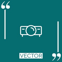 home theater vector icon Linear icon. Editable stroke line