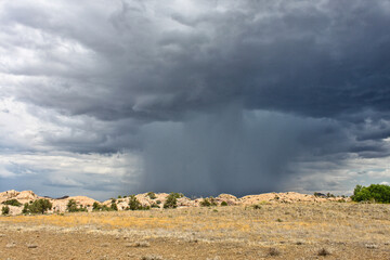 Rainstorm at Willow Lake outside of Prescott Arizona - 401804059