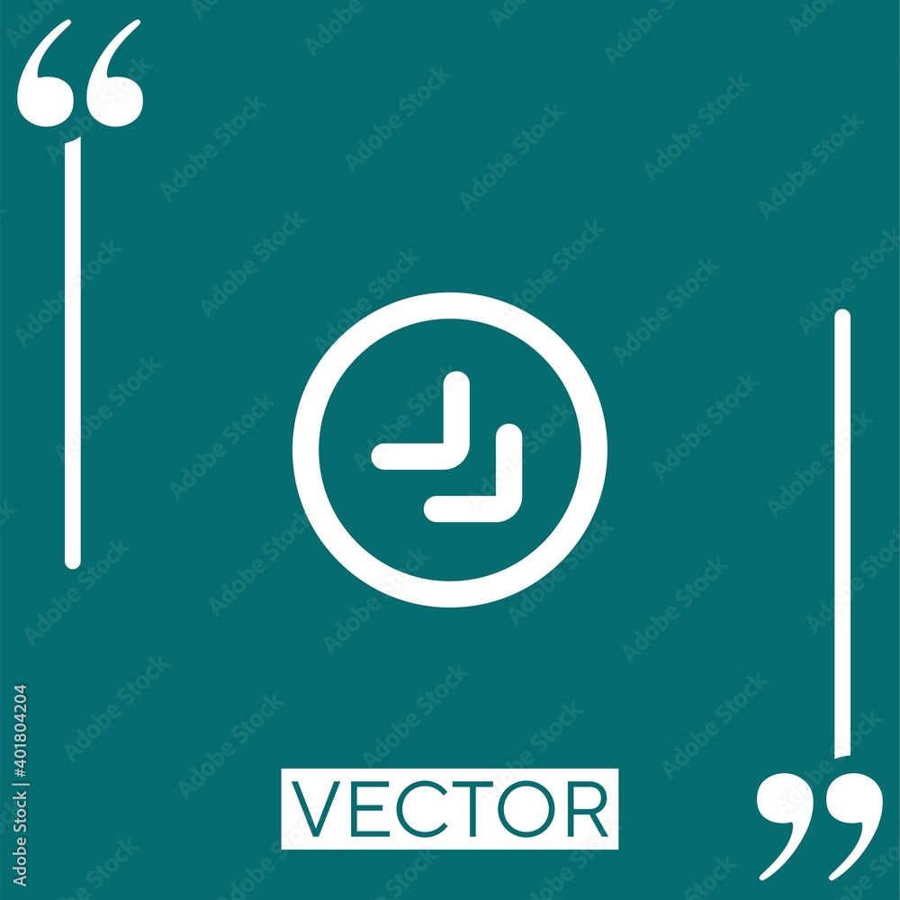 Poster diagonal arrow vector icon linear icon. editable stroke line