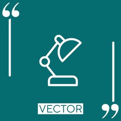 adjustable lamp vector icon Linear icon. Editable stroke line