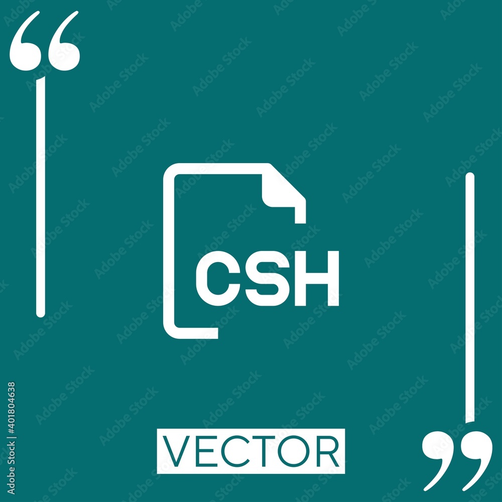 Poster files vector icon linear icon. editable stroke line